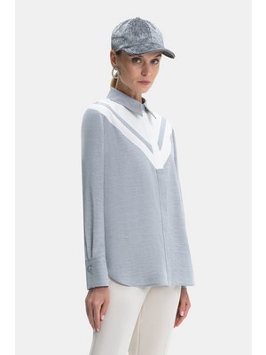 Vakko Ecru Long Sleeve Shirt