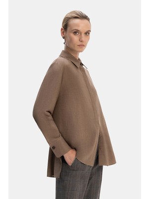 Vakko Brown Long Sleeve Shirt