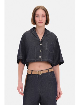 Vakko Navy Short Sleeve Shirt