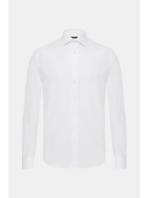 Vakko White Exclusive Oxford Shirt