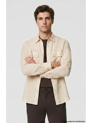 Network Beige Overshirt