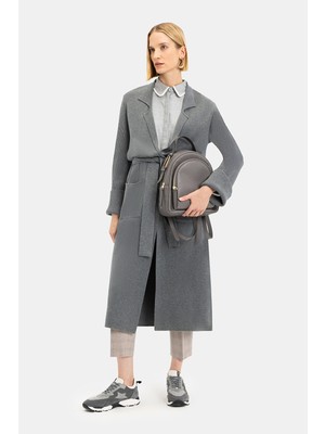 Vakko Grey Knit Sweater