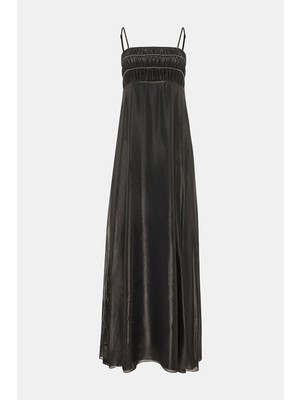 Vakko By Peserıco Black Strappy Dress