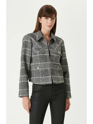 Network Black White Plaid Jacket