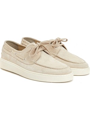 Network Beige Men's Suede Shoes