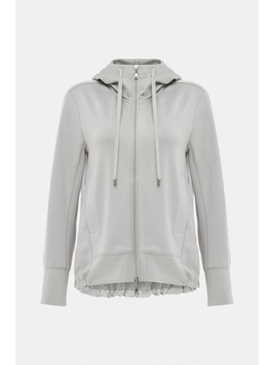 Vakko Grey Hooded Sweatshirt