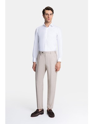 Vakko By PT01 Light Beige Trousers