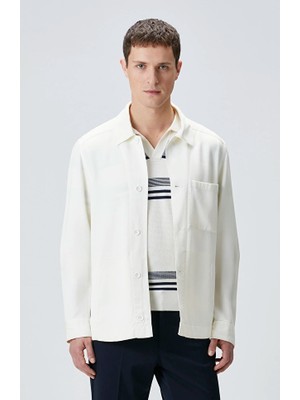 Network Ecru Comfort Overshirt