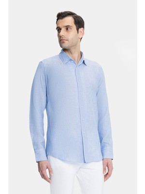 Vakko Linen Casual Shirt