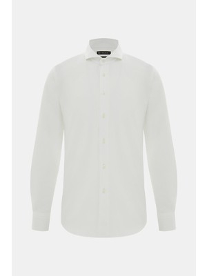 Vakko Cotton Linen Twill Casual Shirt
