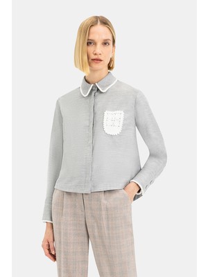 Vakko Grey Long Sleeve Shirt