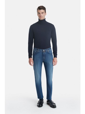 Vakko By Danıele Fıesolı Navy Turtleneck Knitwear