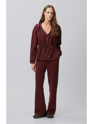 Network Burgundy Modal Blend Sweatpants