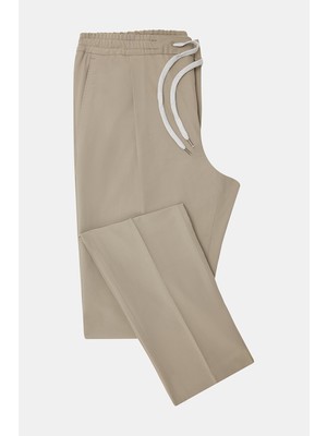 Vakko By PT01 Beige Trousers