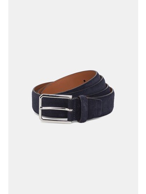 Santoni Santonı Navy Suede Belt