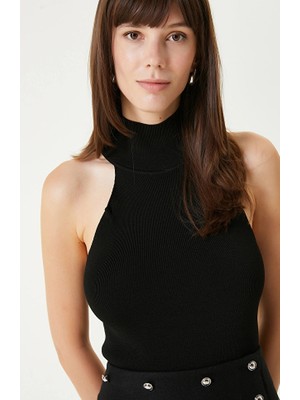 Network Black Racerback Basic Knit Top