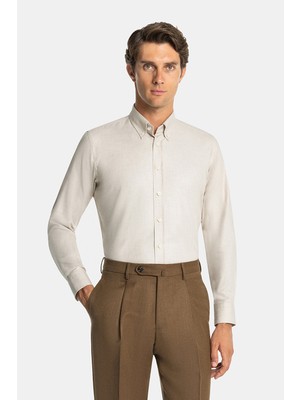 Vakko Twill Casual Shirt