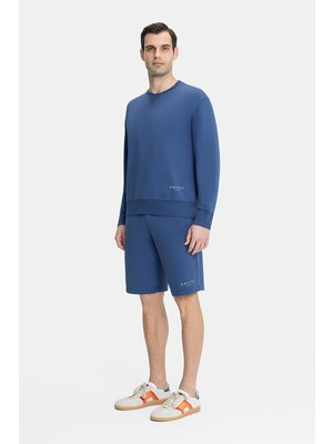 Vakko By Danıele Fıesolı Indigo Cotton Elastane Shorts