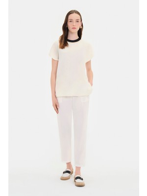 Vakko Ecru Trousers