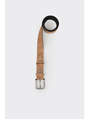 Elle Camel Leather Men's Belt
