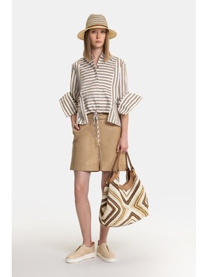 Vakko Camel Shorts