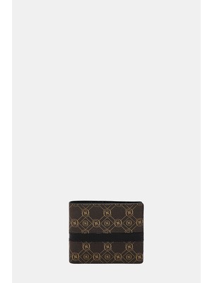 Vakko Brown Monogram Wallet