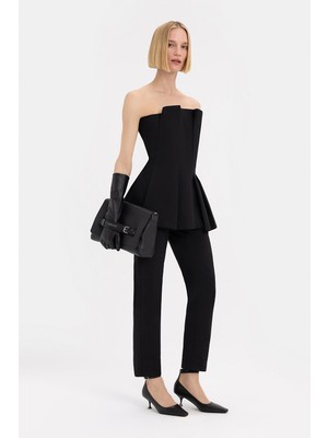 Rohe Black Straight-Leg Trousers