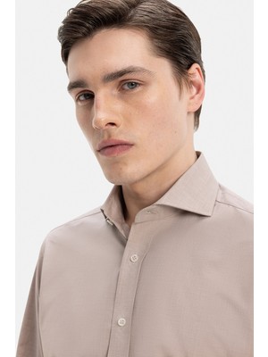 Vakko Melange Cotton Shirt
