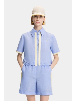 Vakko Blue Short Sleeve Shirt