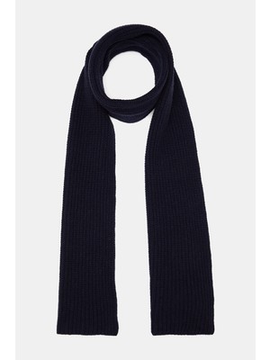 Vakko Navy Cashmere Scarf