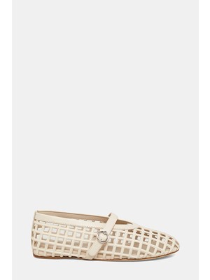 3 Juın Beige Ballet Flats