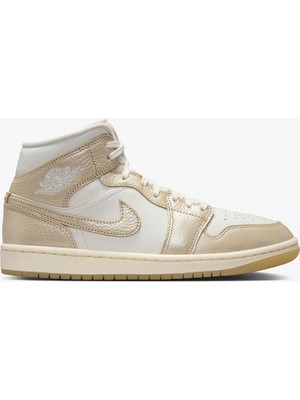 Jordan Nike Air Jordan 1 Mid Se 'hoops Gold Pac' Women's Yellow Sneakers