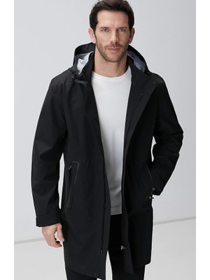 Network N-Tech Black Trench Coat
