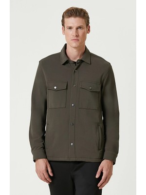 Network N-Tech Khaki Knit Overshirt