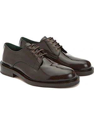 Network Brown Men's Leather Shoes