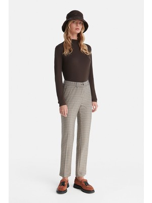 Vakko Multicolor Narrow Leg Trousers