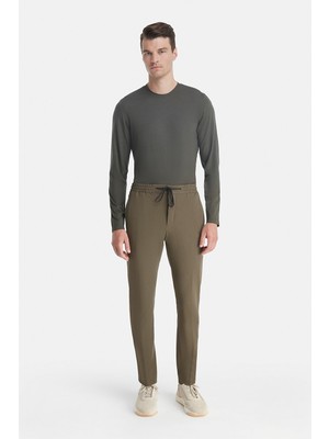 Vakko By PT01 Khaki Trousers