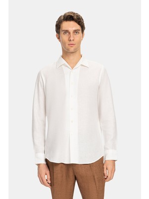 Vakko Linen Casual Shirt