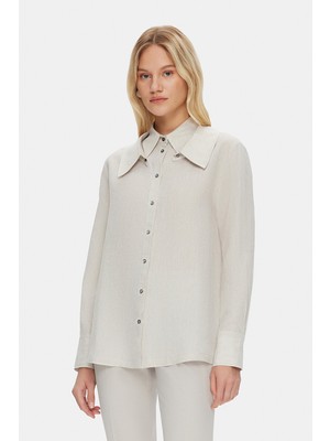 Vakko Natural Linen Shirt
