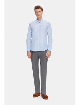 Vakko Striped Casual Shirt