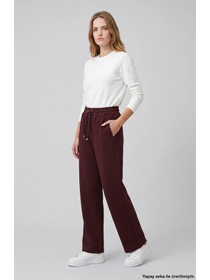 Network Plum Elastic Waist Sweatpants