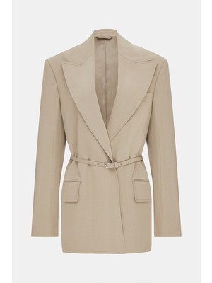 Acne Studios Acne Studıos Beige Buttoned Viscose Jacket