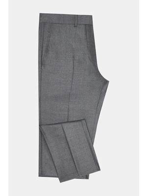 Vakko Grey Melange Trousers