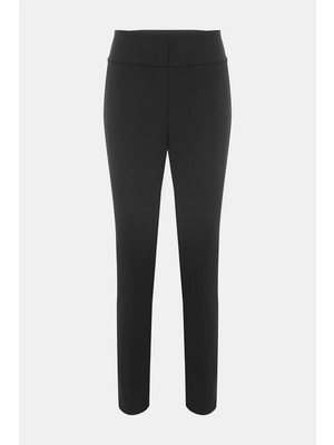 Vakko By Peserıco Black Slim-Leg Trousers