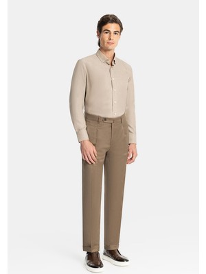 Vakko By Berwıch Single-Pleat Twill Wool Trousers