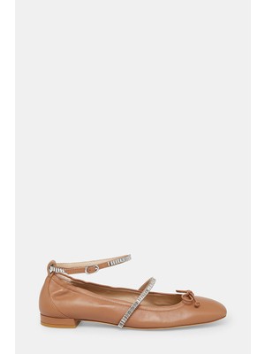 Stuart Weitzman Stuart Weıtzman Camel Leather Ballet Flats