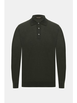 Vakko Polo Collar Long Sleeve Knitwear