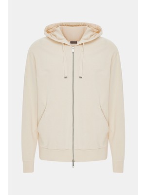Vakko By Danıele Fıesolı White Hooded Sweatshirt