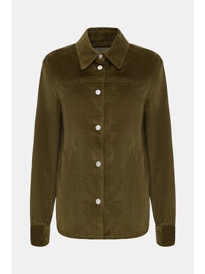 Jacob Cohen Khaki Velvet Shirt