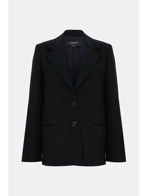 Rochas Black Wool Jacket